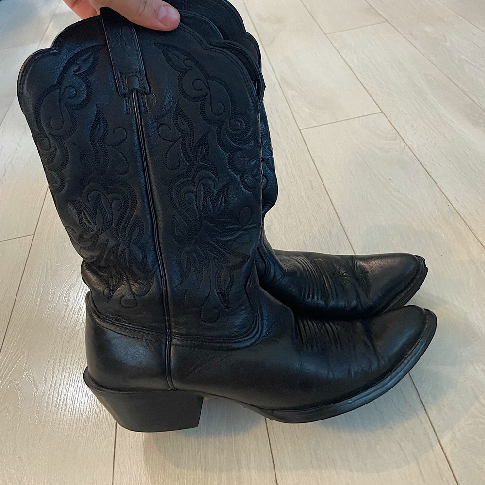 COPY - Trendy Black Cowboy Boots!
